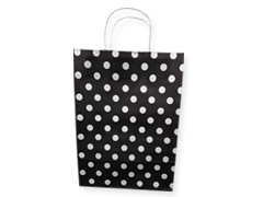 23 - W10xB3.5xH13.5 - Polka Dots Black